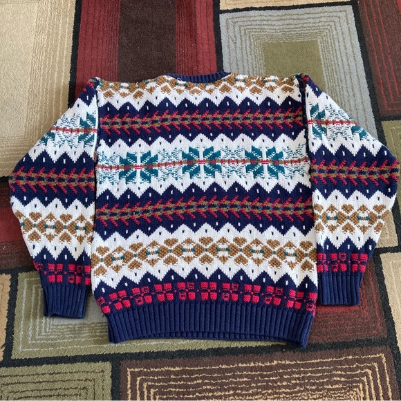 Vintage Eddie Bauer Knit Sweater Nordic Men's Sz M USA Made - Picture 3 of 9